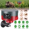 Solar Motion Sensor Alarm Outdoor 129dB with 13 Sounds & Custom Recording, PIR Motion Detector with Flashing LED Light