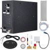 Steam Shower Generator, 15 kW, Segmented Heating & Temperature Customization & 24h Timer Steam Bath Kit