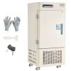 Ultra Low Temperature Freezer, 28 L, −40 Fahrenheit to −123 Fahrenheit Adjustable Temp Range, with Rollers and Digital Display