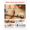 Push Bar Panic Exit Device, 31" Stainless Steel Commercial Panic Bar for Exit Doors, Emergency Exit Door Hardware with Auto Alarm System and Sticker