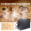 Steam Shower Generator, 10.5 kW, Segmented Heating & Temperature Customization & 24h Timer Steam Bath Kit