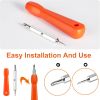 Video Doorbell Screwdriver, Double-Ended T6 T15 Screw Driver Tool for Camera Video Doorbell Replacement, Battery Change, Wifi Password Reset