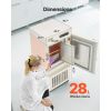 Ultra Low Temperature Freezer, 28 L, −40 Fahrenheit to −123 Fahrenheit Adjustable Temp Range, with Rollers and Digital Display