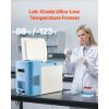 Ultra Low Temperature Freezer, 25 L, -40 to -123 F Adjustable Temp Range, with Digital Display, 304 Stainless Steel Liner